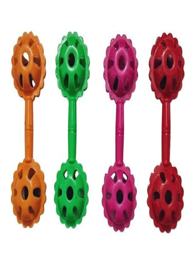 ZOKCY (Pack of 6 pcs) Colorful Plastic jhunjuna Set for Children, Baby, Kids, Boy, Girls and Newborn Baby Boys and Girls/Birthday Return Gift - Image 3